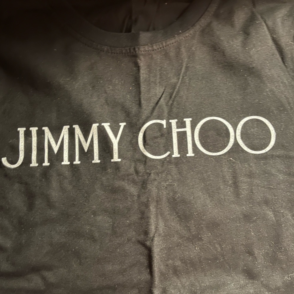 NWOT Small Black Jimmy Choo Tee